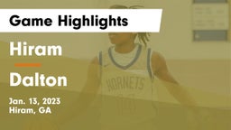 Hiram  vs Dalton  Game Highlights - Jan. 13, 2023