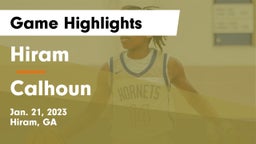 Hiram  vs Calhoun  Game Highlights - Jan. 21, 2023