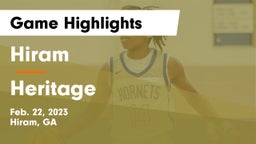 Hiram  vs Heritage  Game Highlights - Feb. 22, 2023