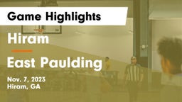 Hiram  vs East Paulding  Game Highlights - Nov. 7, 2023