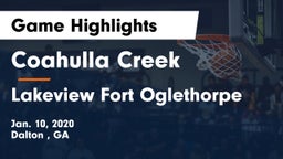 Coahulla Creek  vs Lakeview Fort Oglethorpe  Game Highlights - Jan. 10, 2020