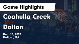 Coahulla Creek  vs Dalton  Game Highlights - Dec. 10, 2020