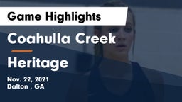 Coahulla Creek  vs Heritage  Game Highlights - Nov. 22, 2021