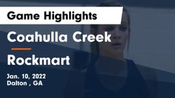 Coahulla Creek  vs Rockmart  Game Highlights - Jan. 10, 2022