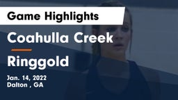 Coahulla Creek  vs Ringgold  Game Highlights - Jan. 14, 2022