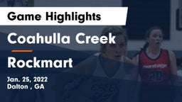 Coahulla Creek  vs Rockmart  Game Highlights - Jan. 25, 2022