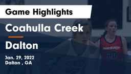 Coahulla Creek  vs Dalton  Game Highlights - Jan. 29, 2022