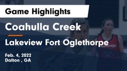 Coahulla Creek  vs Lakeview Fort Oglethorpe  Game Highlights - Feb. 4, 2022