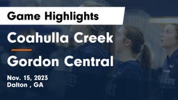 Coahulla Creek  vs Gordon Central   Game Highlights - Nov. 15, 2023