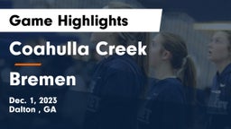Coahulla Creek  vs Bremen  Game Highlights - Dec. 1, 2023