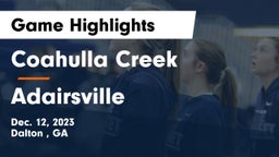 Coahulla Creek  vs Adairsville  Game Highlights - Dec. 12, 2023