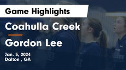 Coahulla Creek  vs Gordon Lee  Game Highlights - Jan. 5, 2024