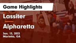Lassiter  vs Alpharetta  Game Highlights - Jan. 13, 2023