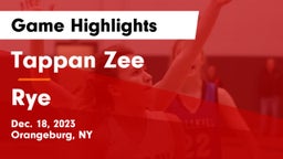 Tappan Zee  vs Rye  Game Highlights - Dec. 18, 2023