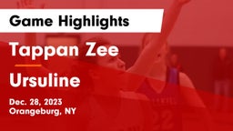 Tappan Zee  vs Ursuline Game Highlights - Dec. 28, 2023