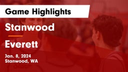 Stanwood  vs Everett  Game Highlights - Jan. 8, 2024