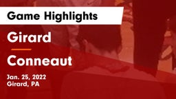 Girard  vs Conneaut  Game Highlights - Jan. 25, 2022
