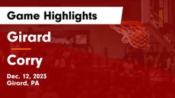 Girard  vs Corry  Game Highlights - Dec. 12, 2023
