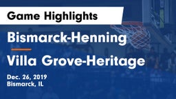 Bismarck-Henning  vs Villa Grove-Heritage Game Highlights - Dec. 26, 2019