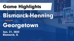 Bismarck-Henning  vs Georgetown Game Highlights - Jan. 21, 2022
