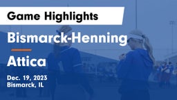 Bismarck-Henning  vs Attica  Game Highlights - Dec. 19, 2023