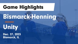 Bismarck-Henning  vs Unity  Game Highlights - Dec. 27, 2023