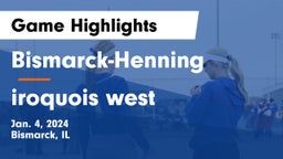 Bismarck-Henning  vs iroquois west Game Highlights - Jan. 4, 2024