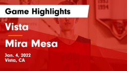 Vista  vs Mira Mesa  Game Highlights - Jan. 4, 2022