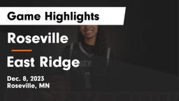 Roseville  vs East Ridge  Game Highlights - Dec. 8, 2023