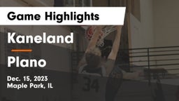 Kaneland  vs Plano  Game Highlights - Dec. 15, 2023