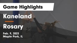 Kaneland  vs Rosary  Game Highlights - Feb. 9, 2023