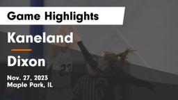Kaneland  vs Dixon  Game Highlights - Nov. 27, 2023