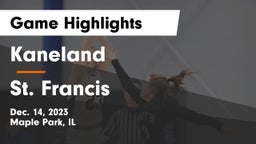 Kaneland  vs St. Francis  Game Highlights - Dec. 14, 2023