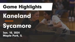 Kaneland  vs Sycamore  Game Highlights - Jan. 10, 2024