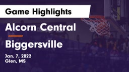 Alcorn Central  vs Biggersville  Game Highlights - Jan. 7, 2022