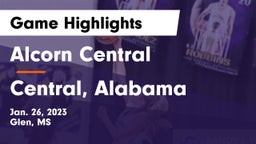 Alcorn Central  vs Central, Alabama Game Highlights - Jan. 26, 2023