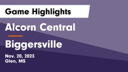 Alcorn Central  vs Biggersville  Game Highlights - Nov. 20, 2023