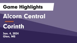 Alcorn Central  vs Corinth  Game Highlights - Jan. 4, 2024
