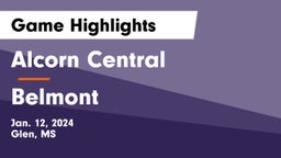 Alcorn Central  vs Belmont  Game Highlights - Jan. 12, 2024