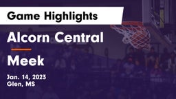 Alcorn Central  vs Meek  Game Highlights - Jan. 14, 2023