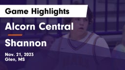 Alcorn Central  vs Shannon  Game Highlights - Nov. 21, 2023