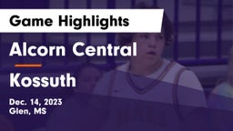 Alcorn Central  vs Kossuth  Game Highlights - Dec. 14, 2023