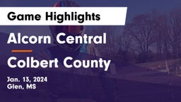 Alcorn Central  vs Colbert County  Game Highlights - Jan. 13, 2024
