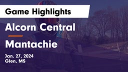Alcorn Central  vs Mantachie  Game Highlights - Jan. 27, 2024