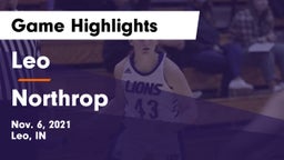 Leo  vs Northrop  Game Highlights - Nov. 6, 2021