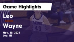 Leo  vs Wayne  Game Highlights - Nov. 10, 2021