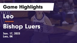 Leo  vs Bishop Luers  Game Highlights - Jan. 17, 2023