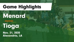Menard  vs Tioga  Game Highlights - Nov. 21, 2020
