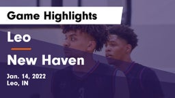 Leo  vs New Haven  Game Highlights - Jan. 14, 2022