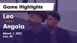 Leo  vs Angola  Game Highlights - March 1, 2022